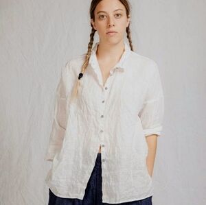 Sigrid Olsen Linen Button Up Shirt